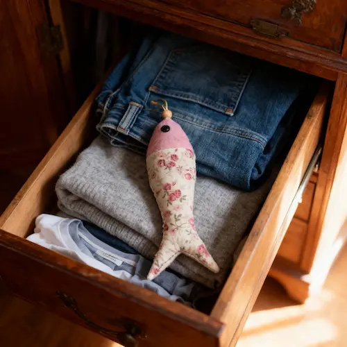 Sachets de lavande dans tiroir